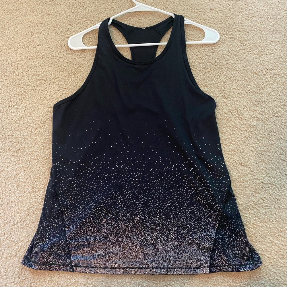 black tank top with design- adult large